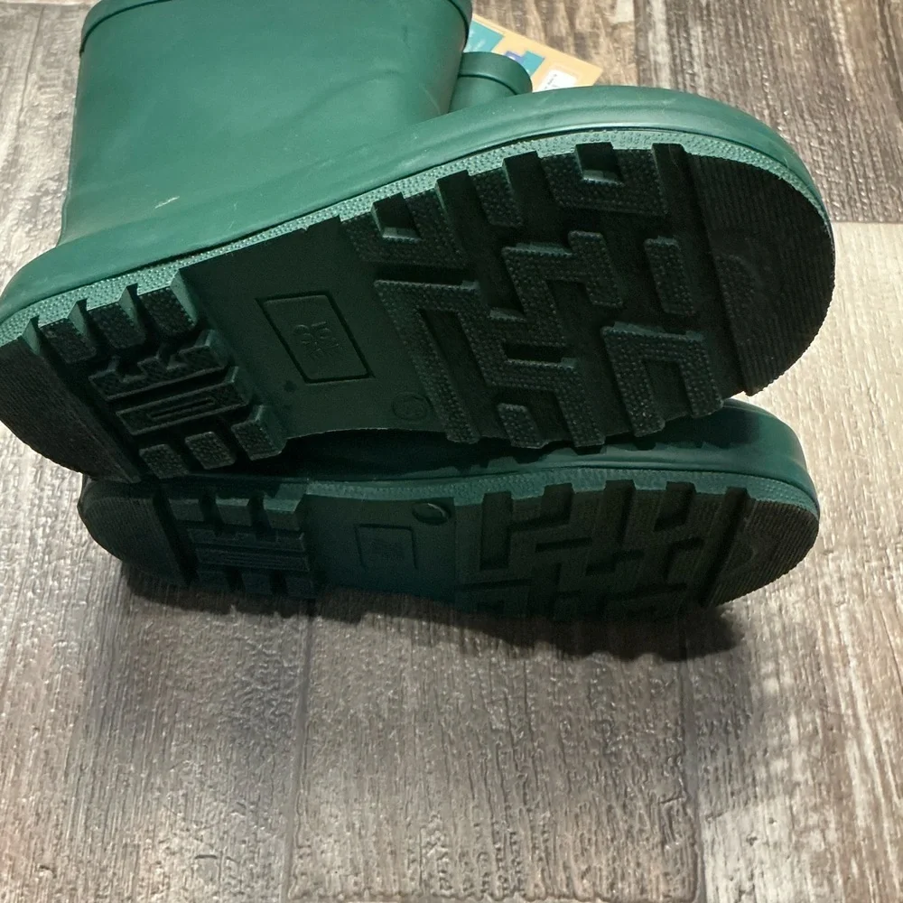Lone Cone Children's Tall Green Rubber Rain Boots Size 13